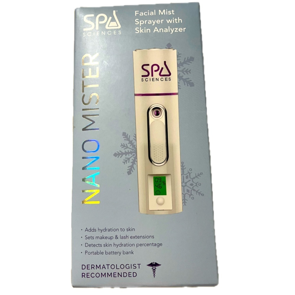 Spa Sciences Nano Mister Facial Mist Sprayer with Skin Analyzer